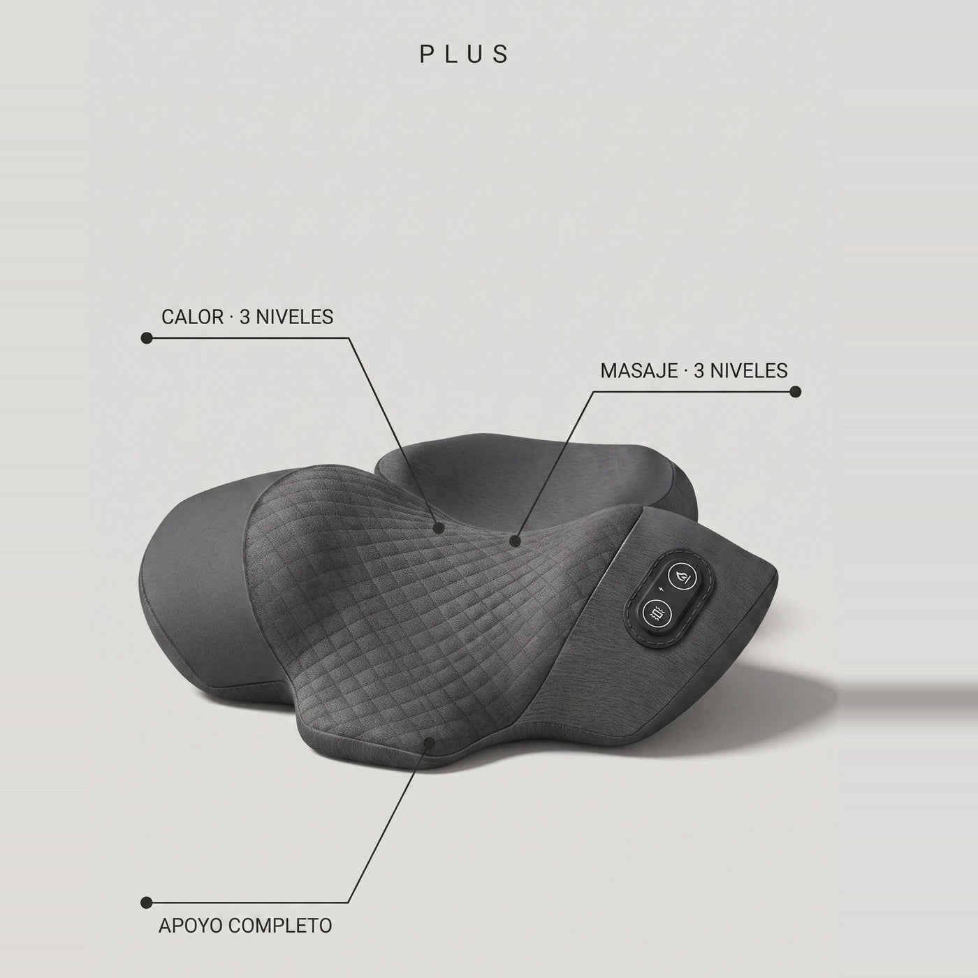 Plus: Calor y masaje sobre viscoelástica acolchada